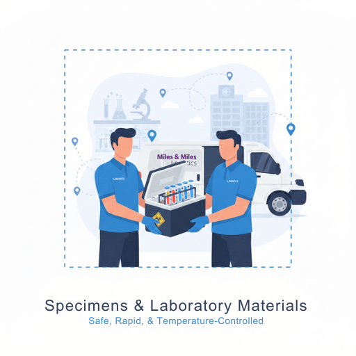Specimens and laboratory materials delivery services
